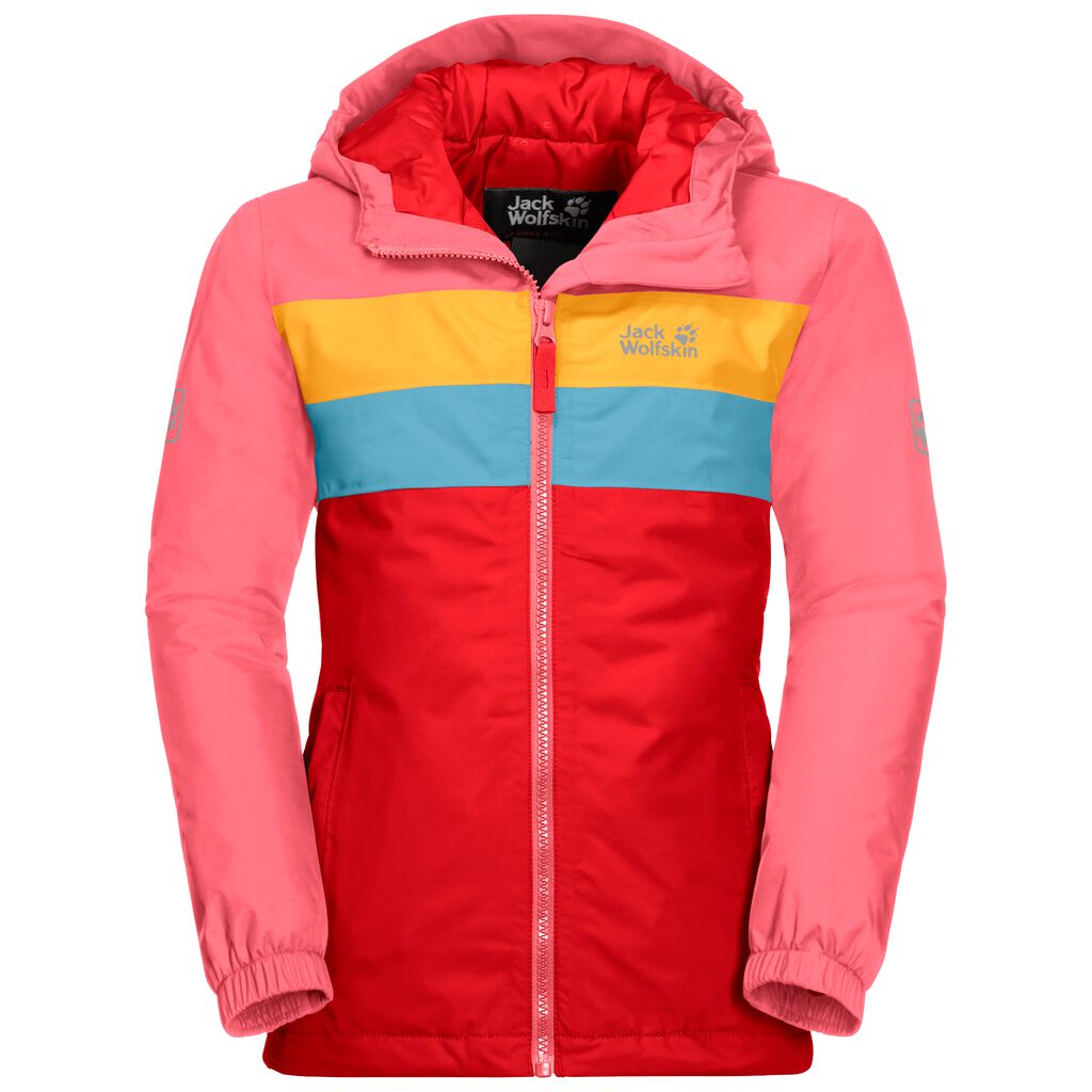 Jack Wolfskin FOUR LAKES Vestes Enfant Rouge - MRIPZET-37